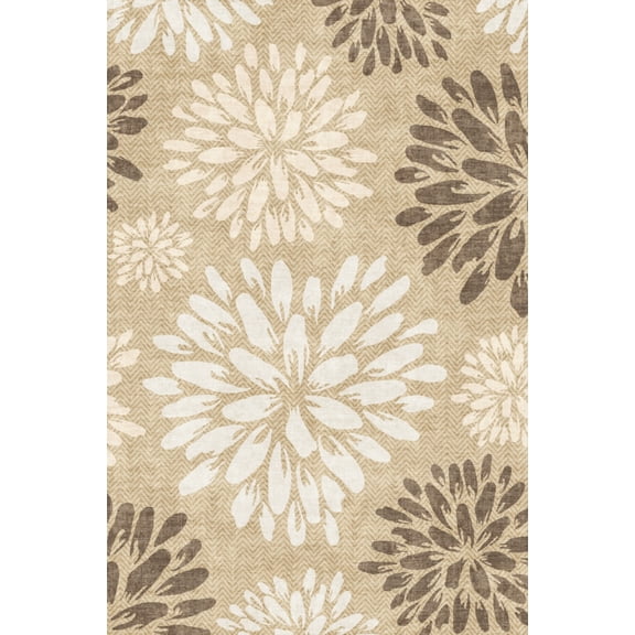 ChaoLink Washable 1150Gsm Velvet Pearl Area Carpet - Xm-Modern-Flying Leaf Dance, 2*6ft, Camel Brown Tone