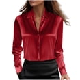 thumbnail image 1 of Chaoheng Long Sleeve Blouses for Women Women's Classic Button Down Shirt Long Sleeve Oxford Top, 1 of 1