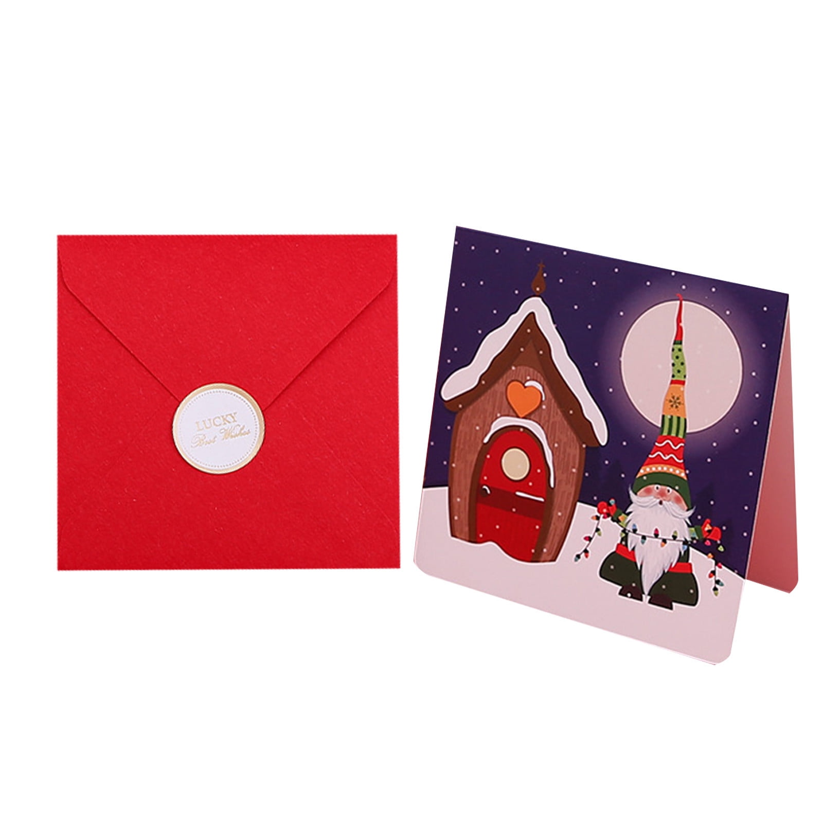 Chaolei Christmas Thanksgiving Gift Greeting Card Santa Blessing
