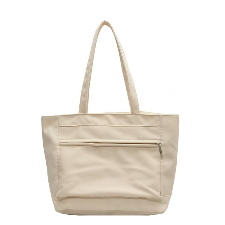 Chaolei Ladies Shoulder Bag Carry Bag Solid Colour Large Capacity Tote Bag Simple Casual Shoulder Bag