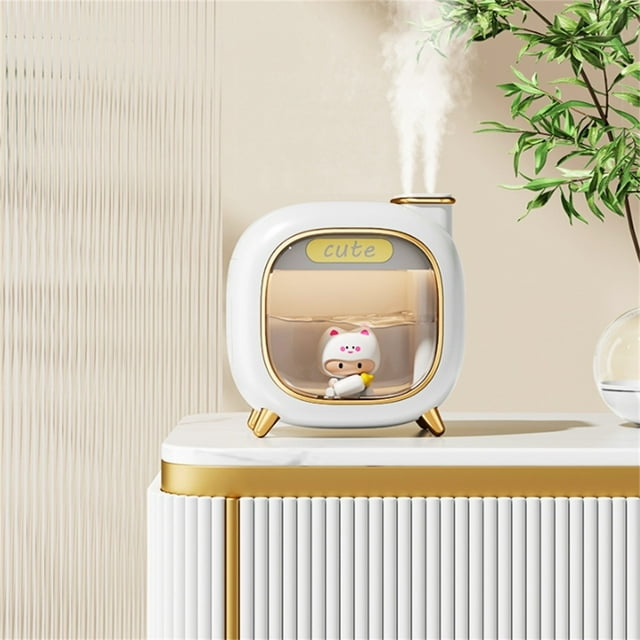 Chaomeng Pet Double Spray Humidifier USB Desktop Atmosphere Light