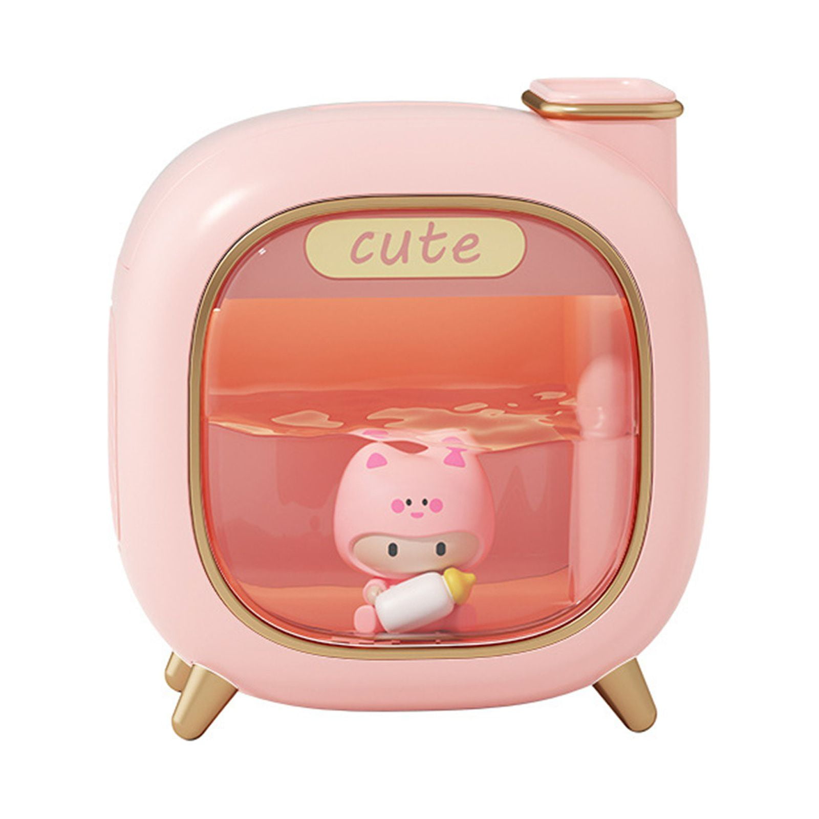 Chaomeng Pet Double Spray Humidifier USB Desktop Atmosphere Light