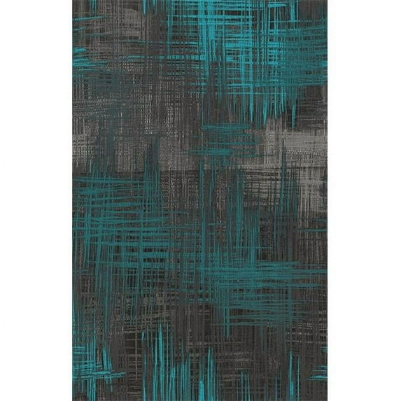 Chaos 3003 Contemporary Woven Jacquard Fabric, Pacific Blue