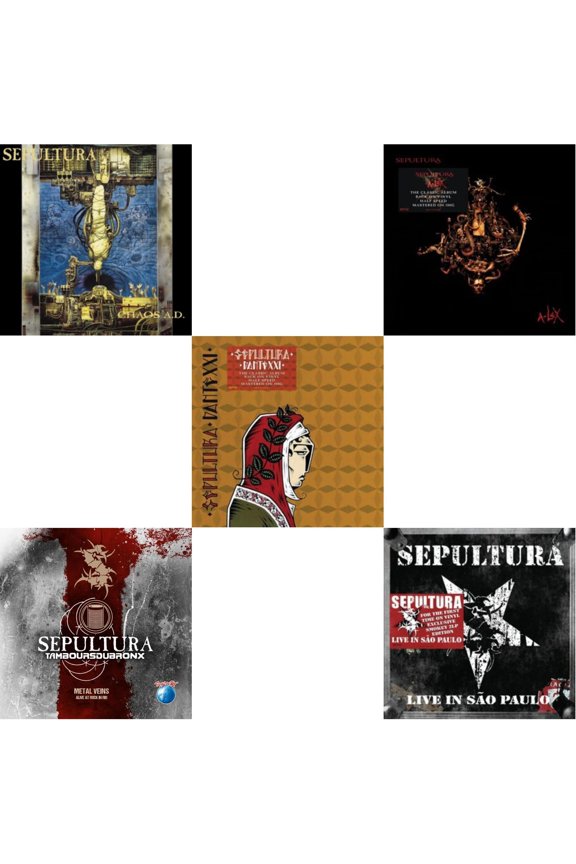 Chaos A.D. (Expanded Edition/2LP) & Metal Veins - Alive At Rock In Rio (Limited/2LP) & Dante Xxi & A-Lex (2LP) & Live In Sao Paulo (2LP)