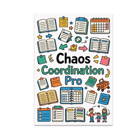 Chaos Coordination Pro Family Command Center Decor - 13x19 Poster Print