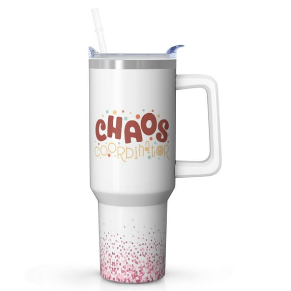 Chaos Coordinator Gift Box Ready - 40 Oz Tumbler Comes with Straw & Lid, Beautifully Packaged, Ready to Gift to Your Boss, Coworker, Teacher, Nurse, Mom