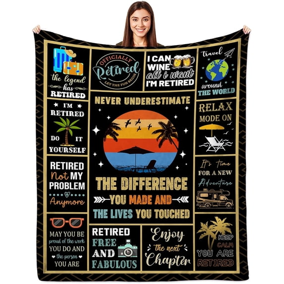 Chaos Coordinator Gifts Blankets for Women, Thank You Gifts, Boss Lady Gifts for Women, Appreciation Gifts for Coworker Manager Employee 60"" X50 Chaos Coordinator Blanket