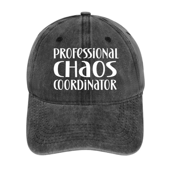 Chaos Coordinator Hat Adjustable Funny Fashion Unisex Baseball Cap For Men Women