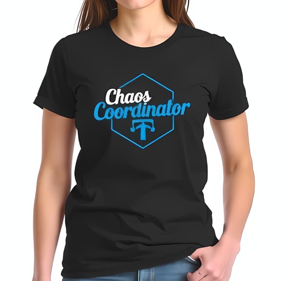 Chaos Coordinator Hexagon Graphic T-Shirt Stylish Cotton Blend Tee for Everyday Wear