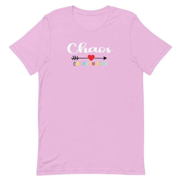 Chaos Coordinator Middle School Teachers Teaching T-Shirt (Lilac, XL)