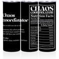 thumbnail image 1 of Chaos Coordinator Straight Skinny 20 oz Tumbler Thank You Gifts Water Bottle Employee Appreciation Gifts for Women Men Coworker Friends Coffee Mug Insulated Tumblers Thermal Cup for Sports Work Travel, 1 of 6