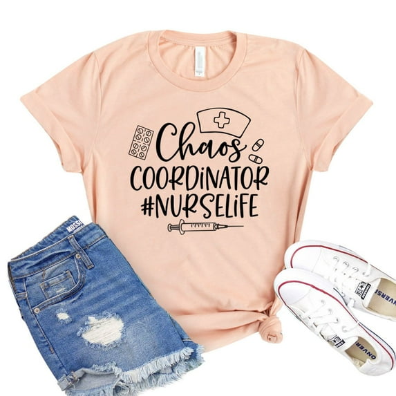 Chaos Coordinator T-shirt Nurse Life Tshirt Women's Nursing Grad Tee Gift For Rn Medical Shirts Registered Shirt