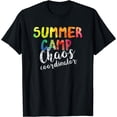 thumbnail image 1 of Chaos Coordinator T-shirt Women Funny Summer Camp Counselor T-Shirt Black 4X-Large, 1 of 4