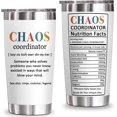 thumbnail image 1 of Chaos Coordinator Tumbler 20 Oz Stainless Steel Perfect Gifts for Women, Boss, Coworker, Teacher, Mom Unique Birthday & Thank You Present, 1 of 6