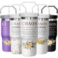 thumbnail image 1 of Chaos Coordinator Tumbler Gifts for Women Boss Lady-Coworker Gifts 30oz Insulated Tumblers with Handle,Leak-Proof Lid and Straw,Travel Coffee Mug,Stainless Steel Water Bottle, 1 of 6