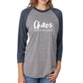 thumbnail image 1 of Chaos Coordinator Unisex 3/4 Sleeve Baseball Raglan Tee, 1 of 2