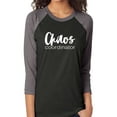 thumbnail image 1 of Chaos Coordinator Unisex 3/4 Sleeve Baseball Raglan Tee, 1 of 3