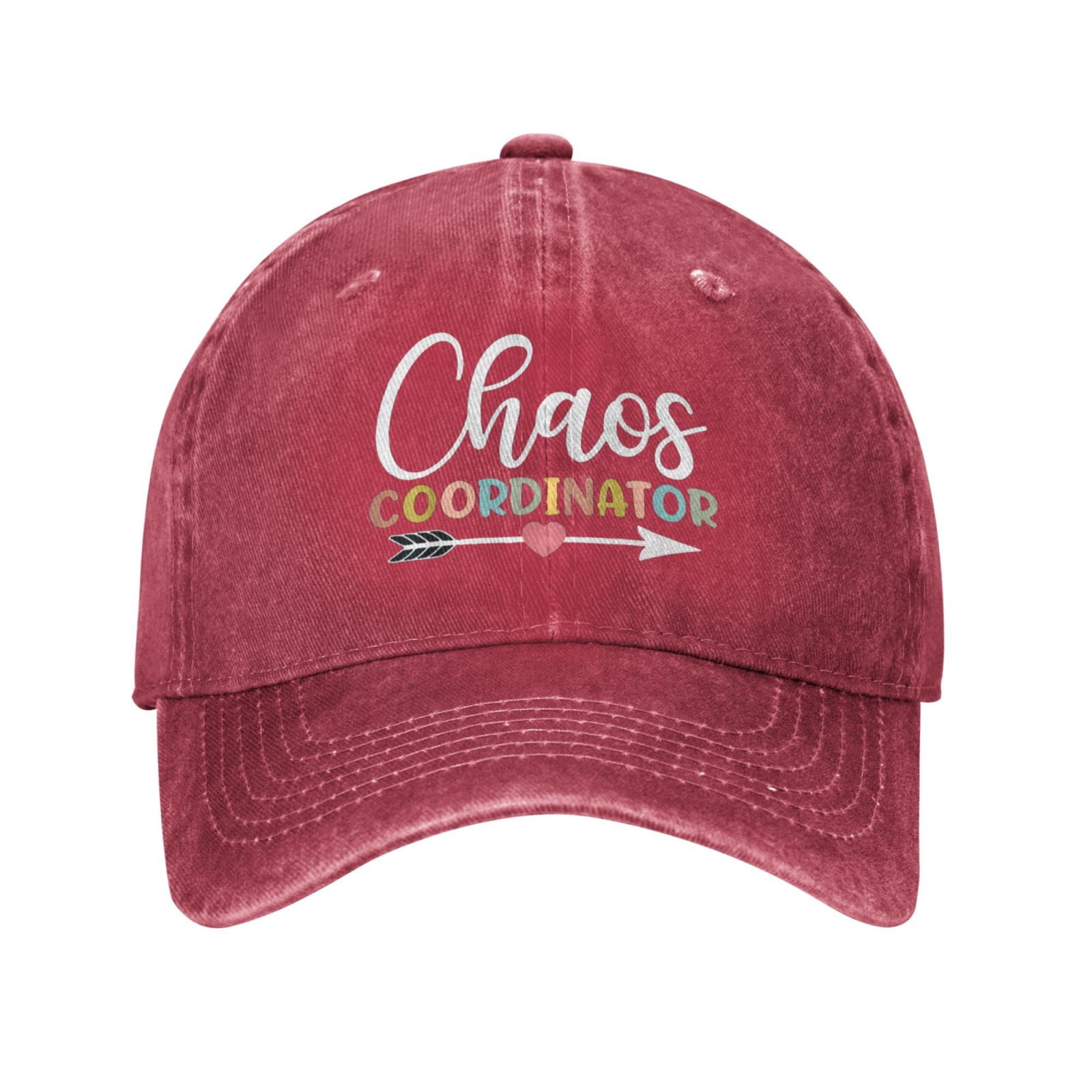 Chaos Coordinator Vintage Washed Distressed Baseball Cap Plain