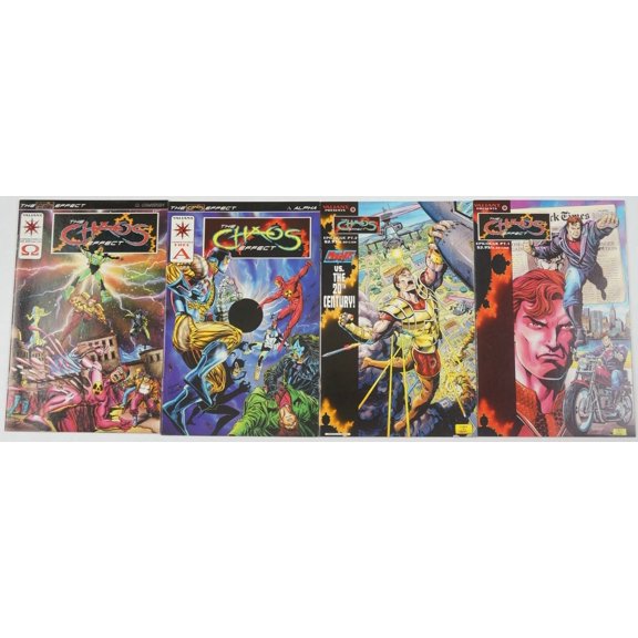 Chaos Effect Epilogue #1-2 VF/NM complete series + Alpha + Omega ; Valiant (JCAA)