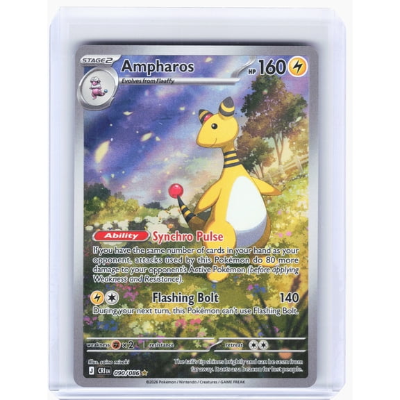 Chaos Rising Ampharos Holo Illustration Rare #90