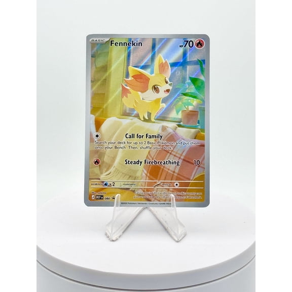 Chaos Rising Full Art Fennekin Holo one gold star #080