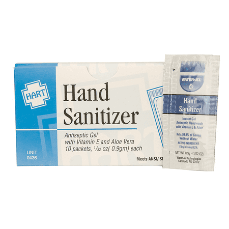 Chaos Safety Supplies CSU436 0.03 oz Hand Sanitizer Antiseptic Gel, Pack of 10
