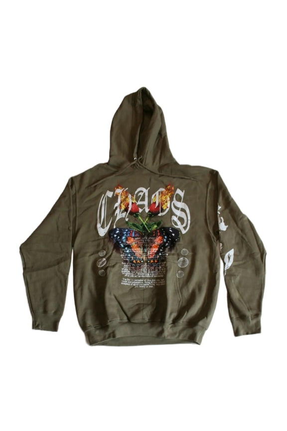 Chaos Within Men's Brown Hoodie (Medium)