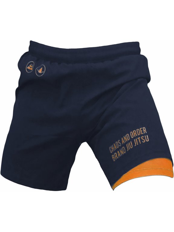 Balance Series 2-Layer Premium No-Gi BJJ Shorts - XS - Navy