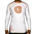 thumbnail image 1 of Chaos and Order Base Label V2 Long Sleeve BJJ Rashguard - 2XL - White, 1 of 4