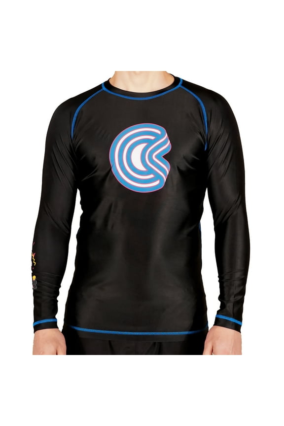 Bayside Long Sleeve BJJ Rashguard - 2XL - Black
