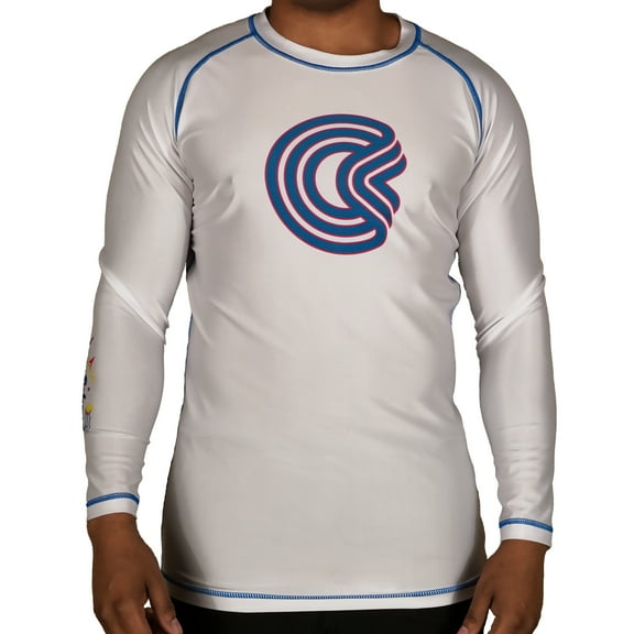 Chaos and Order Bayside Long Sleeve BJJ Rashguard - 2XL - White