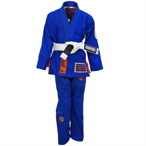 Chaos and Order Kid's Base Label V2 BJJ Gi - M4 - Blue