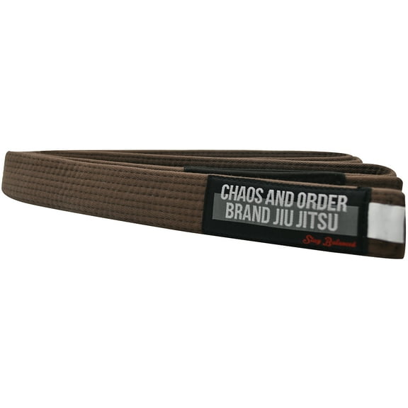 Chaos and Order Premium Jiu-Jitsu Rank Belt - A2 - Brown