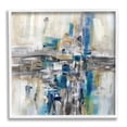 thumbnail image 1 of Chaotic Abstract Blue Arrangement Abstract Painting White Framed Art Print Wall Art, 1 of 7