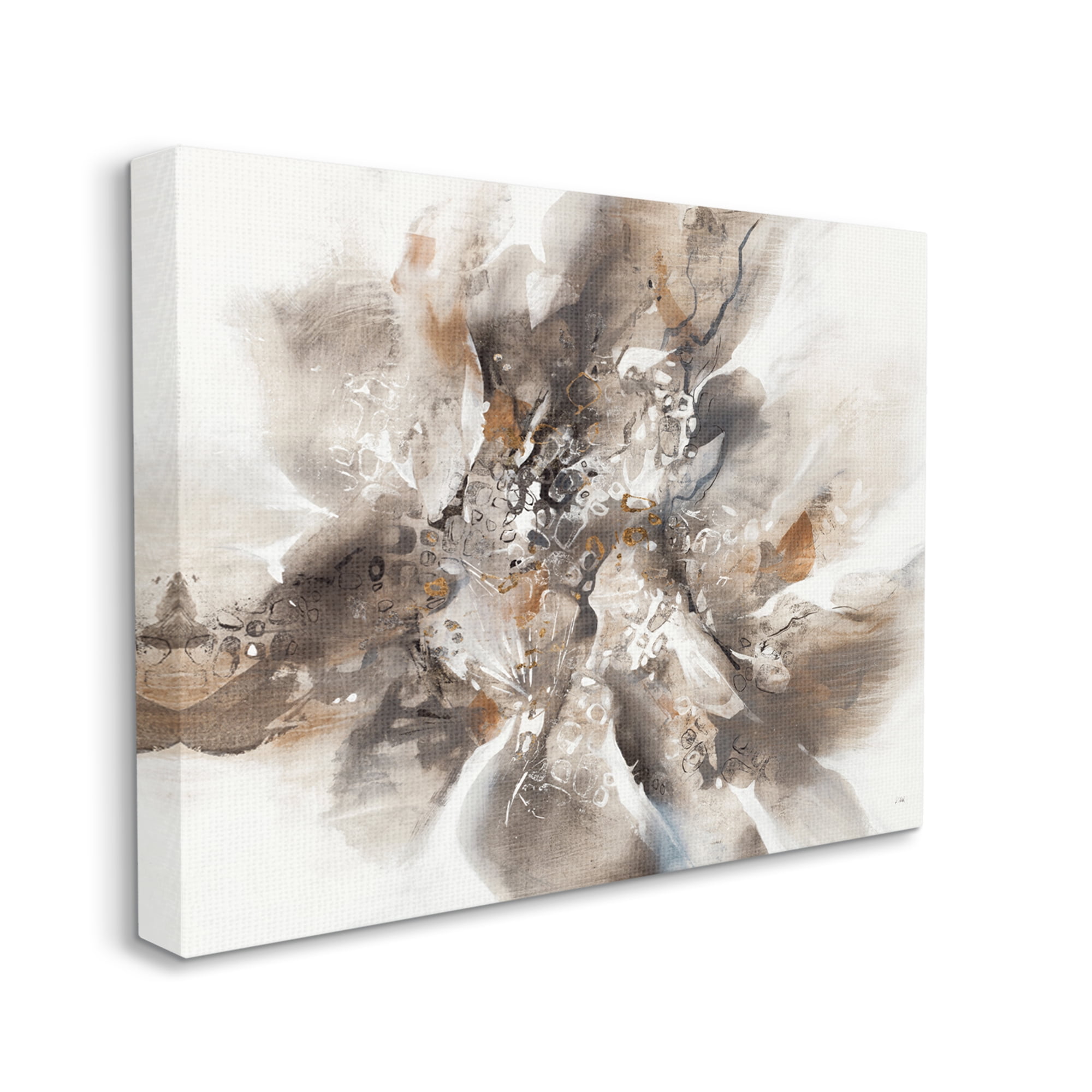 Stupell Industries Chaotic Abstract Brush Strokes Square Shape Patterns,36 x 48,Designed by K. Nari