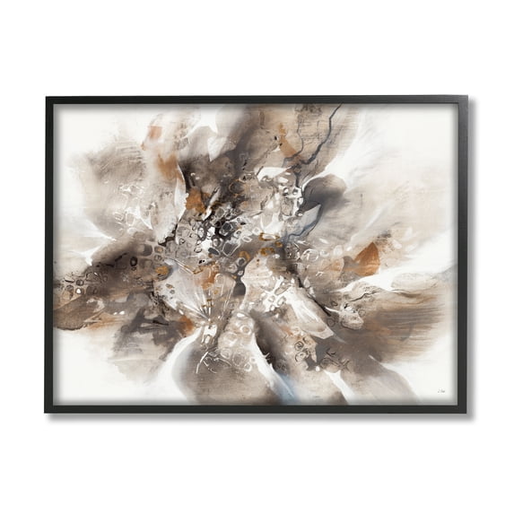 Stupell Industries Chaotic Abstract Brush Strokes Square Shape Patterns,24 x 30,Designed by K. Nari