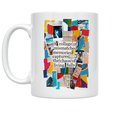thumbnail image 1 of Chaotic Collage Art Design - Nostalgia Lover - 11 oz Ceramic Coffee Mug, 1 of 3