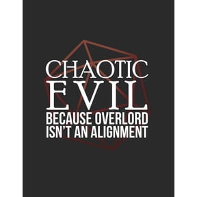 Chaotic Evil: RPG Alignment Themed Mapping and Notes Note (Paperback)