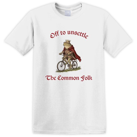Chaotic Frog Meme Shirt, Off to Unsettle the Common Folk Vintage Tee