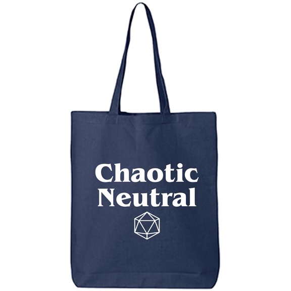 Chaotic Neutral Cotton Canvas Tote Bag