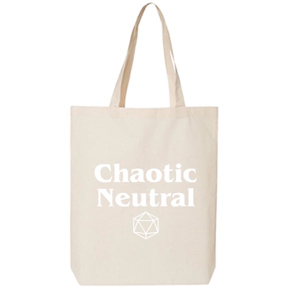 Chaotic Neutral Cotton Canvas Tote Bag