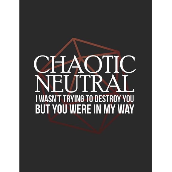 Chaotic Neutral: RPG Alignment Themed Mapping and Notes Note (Paperback) by Cutiepie Mapping