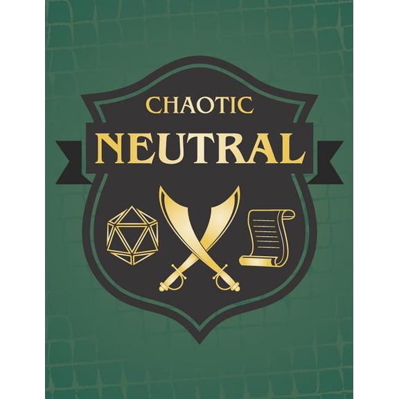 Chaotic Neutral: RPG Themed Mapping and Notes Book Paperback 1790445981 9781790445981 PuddingPie Notebooks