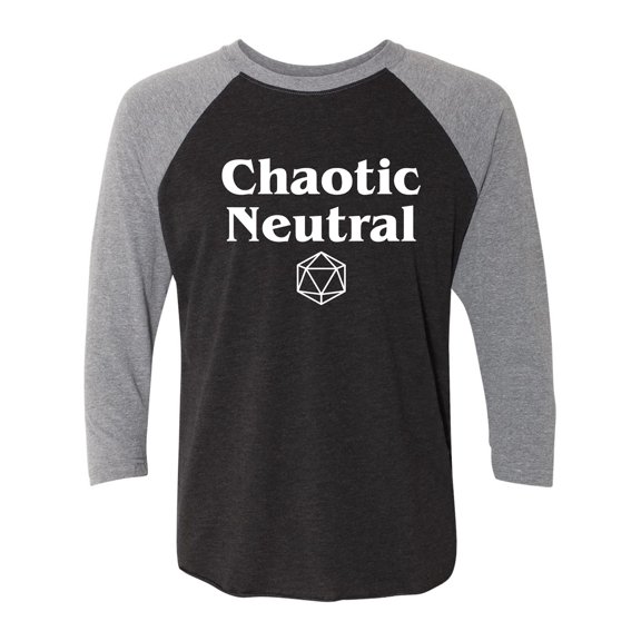 Chaotic Neutral Unisex 3/4 Sleeve Baseball Raglan Tee