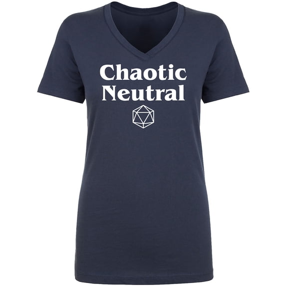Chaotic Neutral Womens V-Neck T-Shirt