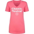 thumbnail image 1 of Chaotic Neutral Womens V-Neck T-Shirt, 1 of 2