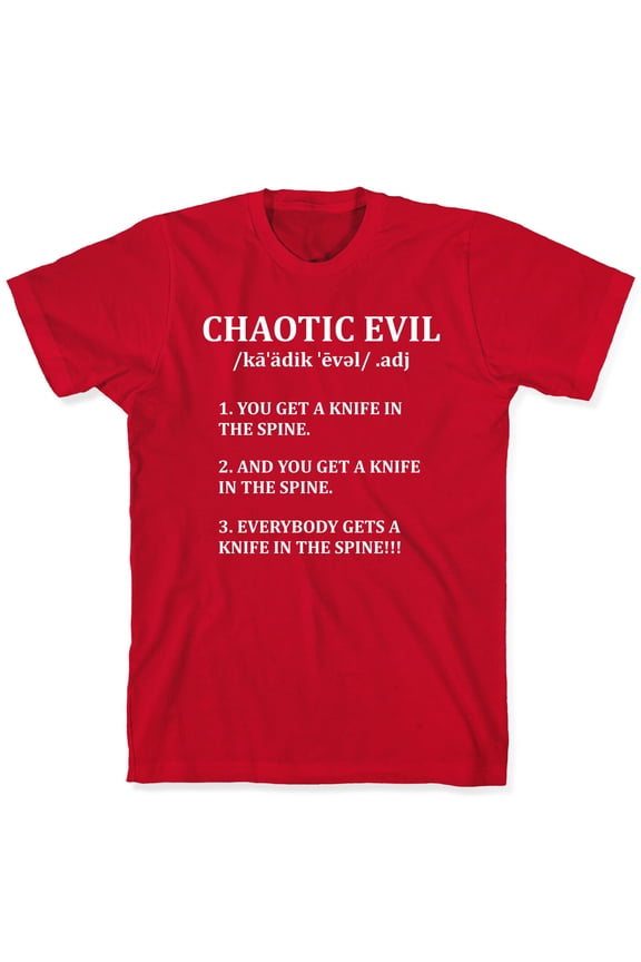 Chaotic evil Definition Tee Shirt Sweatshirt Hoodie