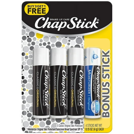 ChapStick 3 Original + Extra Aloha Coconut Lip Balm SPF15