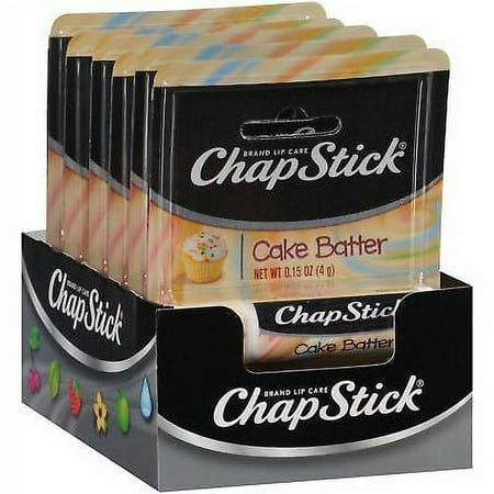 ChapStick Classic (Cake Batter Flavor 12 Sticks) Skin Protectant Lip Balm