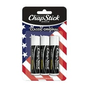 ChapStick Classic (3 Sticks) Original Flavor Skin Protectant Flavored Lip Balm Tube, 0.15 Ounce Each